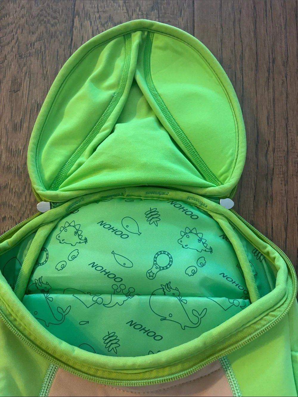 Nohoo Neon Green Kids Backpack